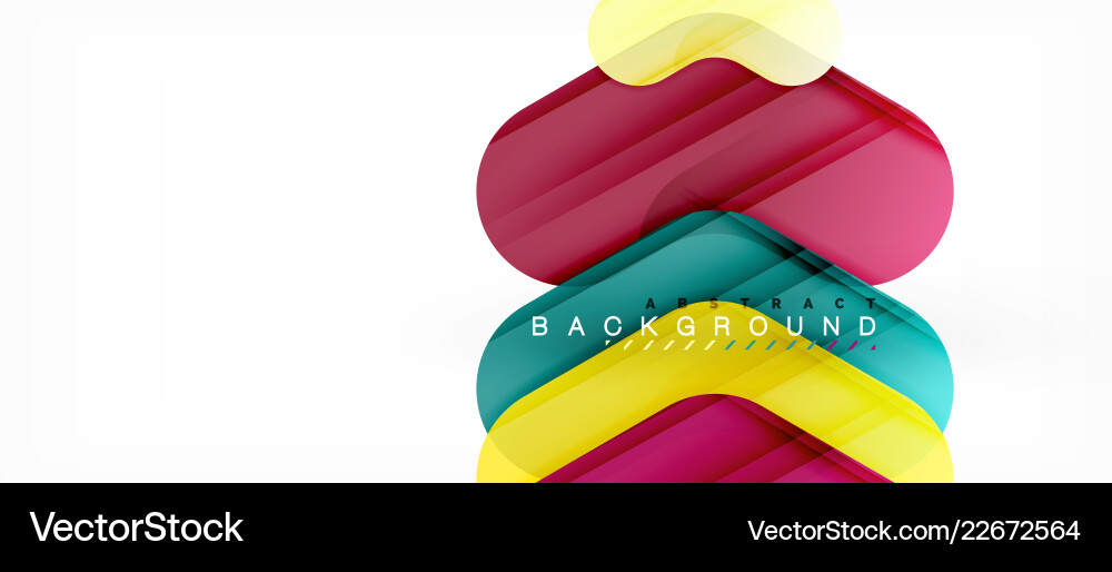 Colorful glossy arrows abstract background Vector Image