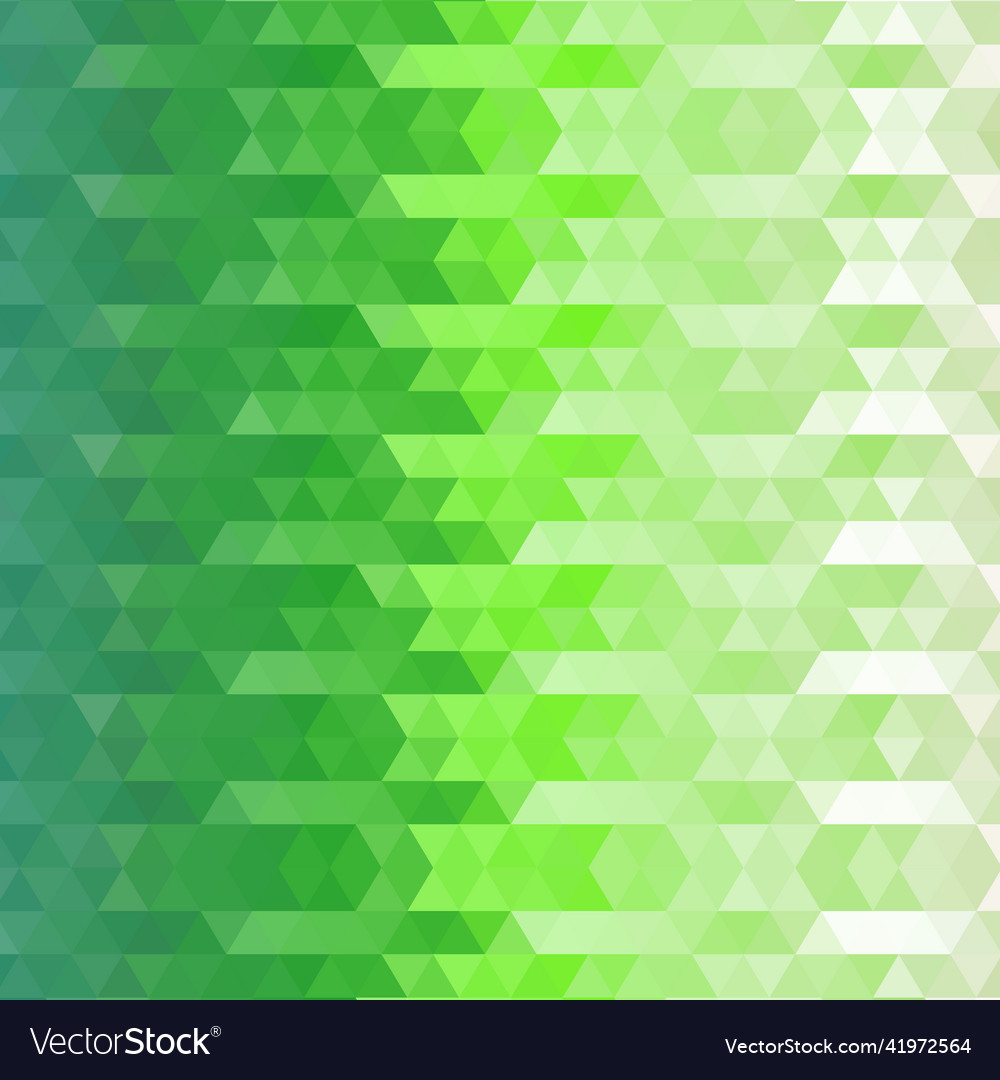 Light green triangles background abstract Vector Image