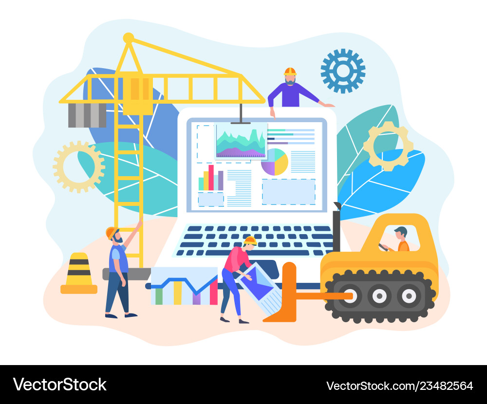 Programming and repair of computers Royalty Free Vector