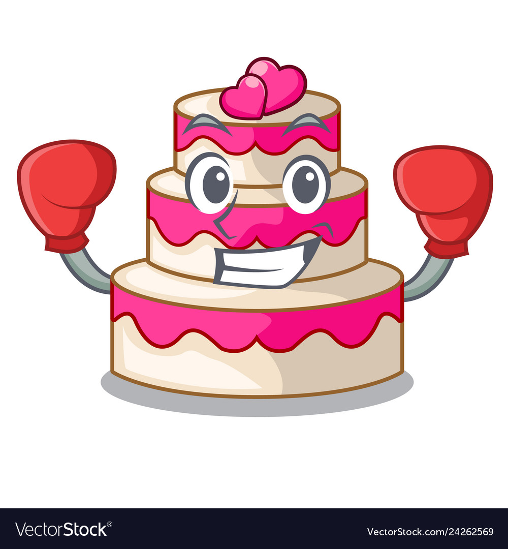 Boxing wedding cake in the character shape