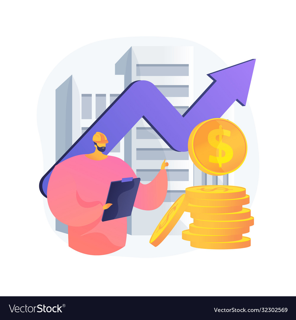 Building investment abstract concept Royalty Free Vector