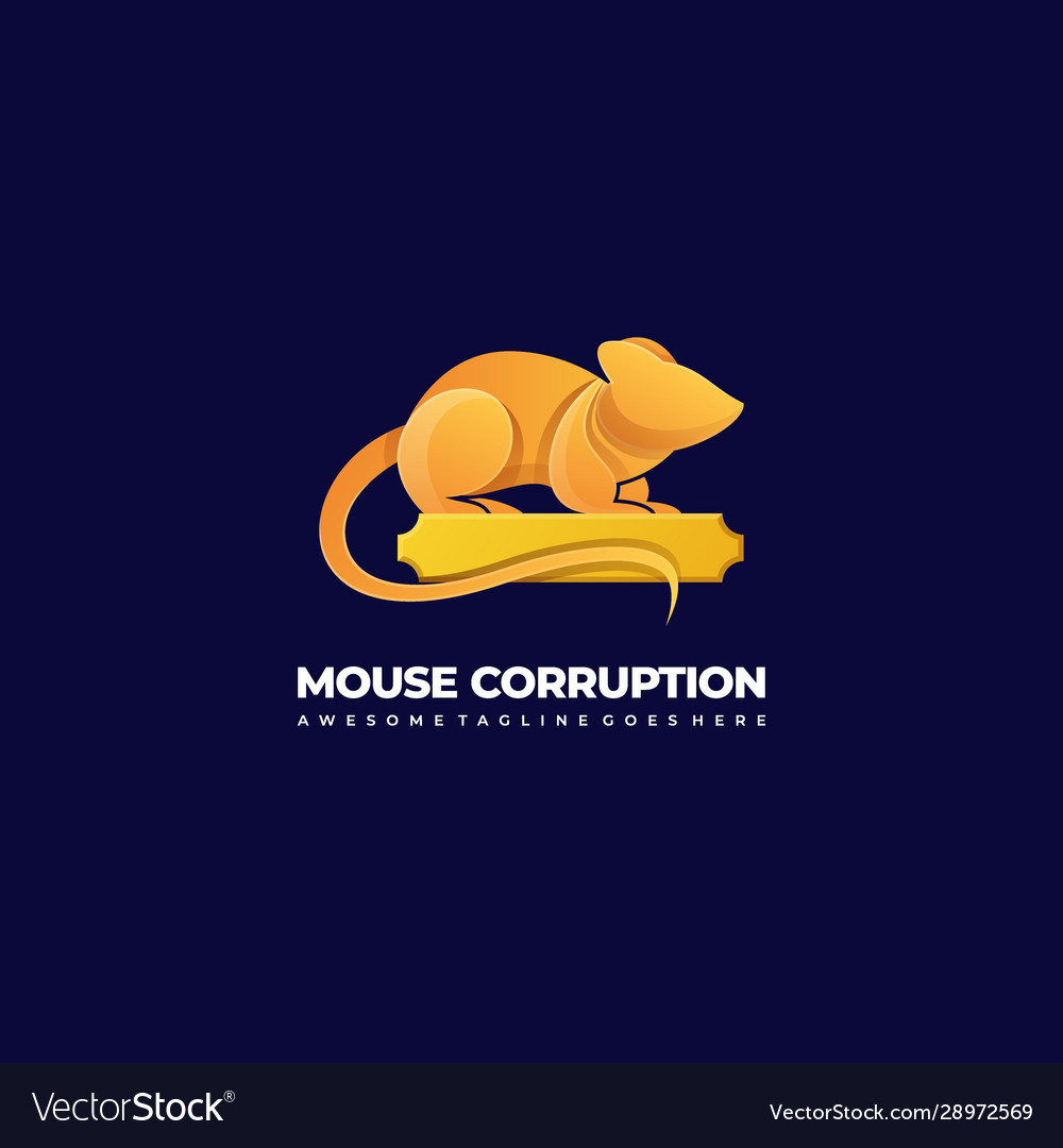 Logo mouse corruption gradient colorful