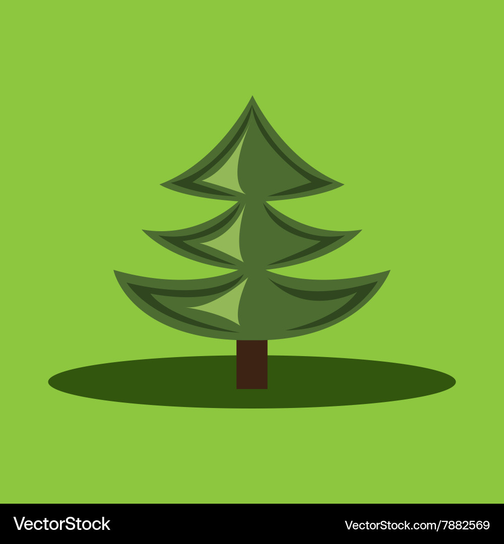 Pine tree design Royalty Free Vector Image - VectorStock