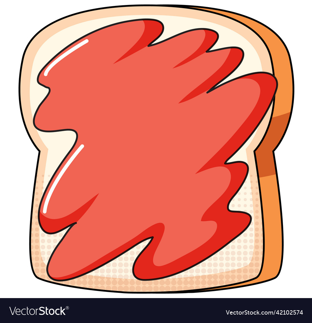 Bread On White Background Royalty Free Vector Image