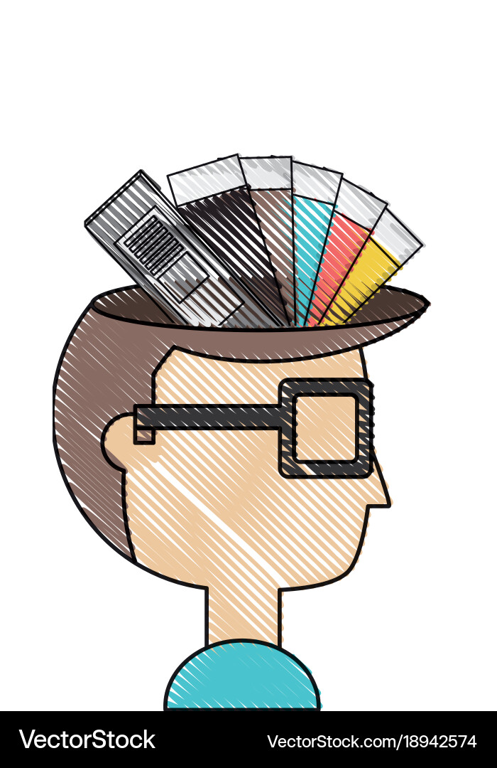 Creative process design Royalty Free Vector Image