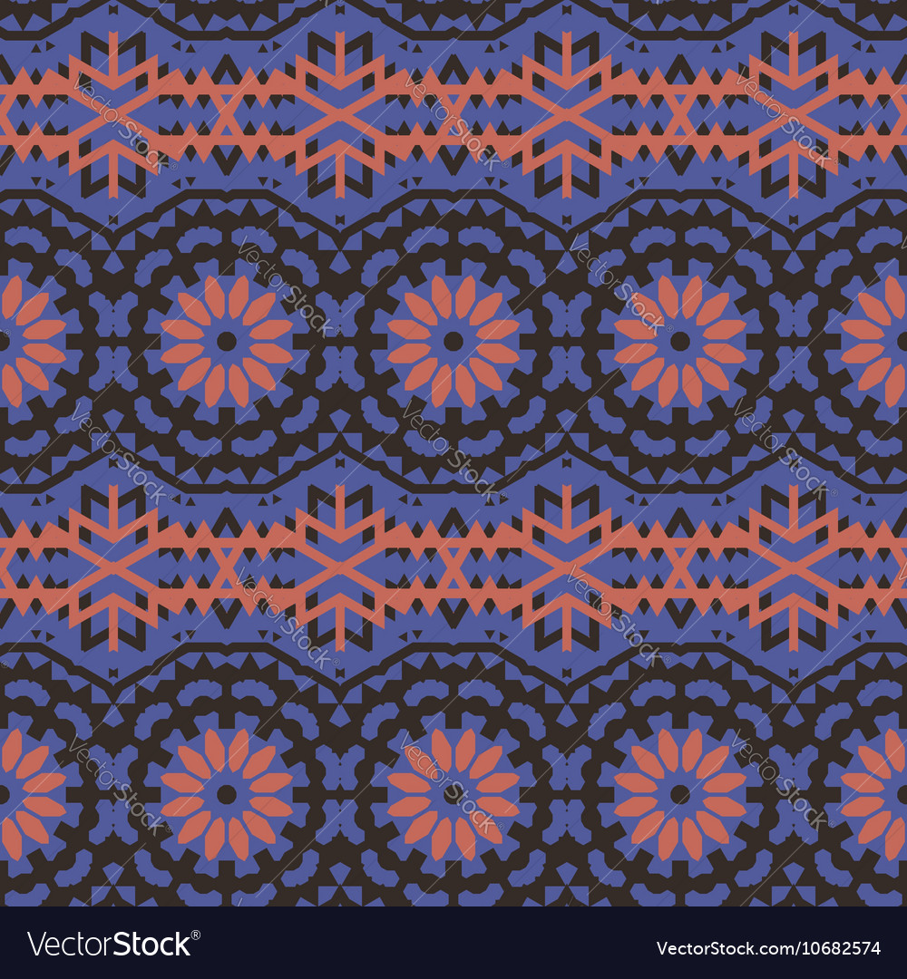 Ethnic colorful bohemian pattern Royalty Free Vector Image