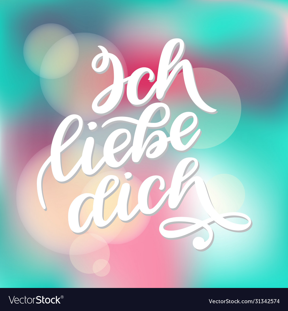 1000 Mal Ich Liebe Dich Zum Kopieren Deutsch Ich liebe dich declaration love in german Vector Image