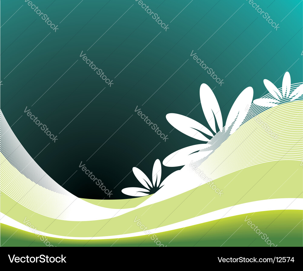 Spring with flower Royalty Free Vector Image - VectorStock