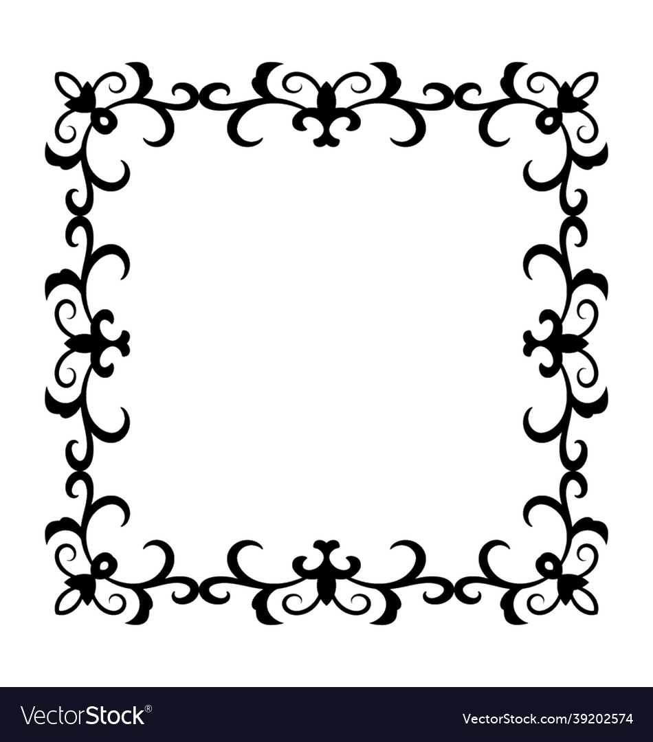 Square frame Royalty Free Vector Image - VectorStock