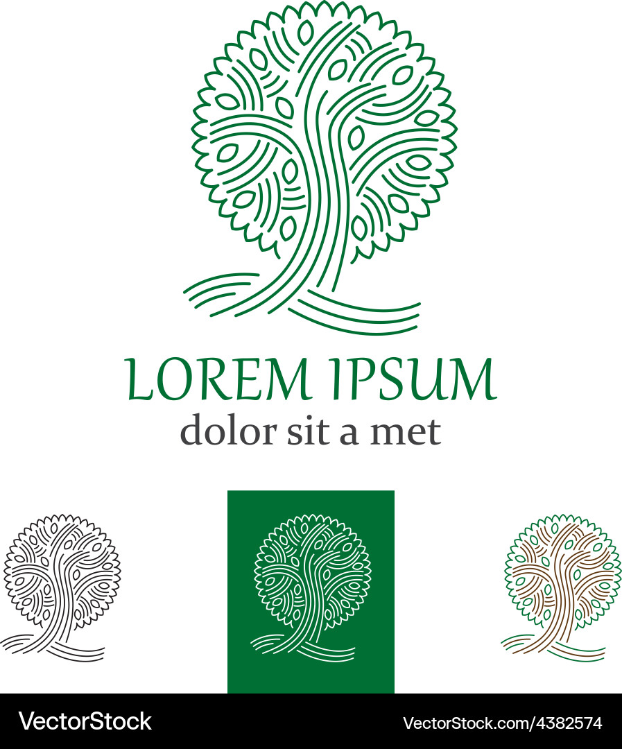 Tree logo Royalty Free Vector Image - VectorStock