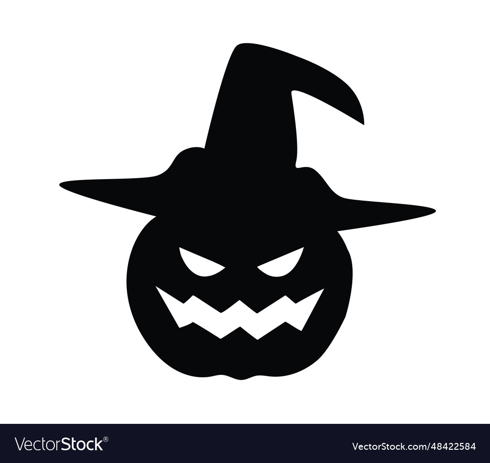 Scary Pumpkin Royalty Free Vector Image Vectorstock 2662