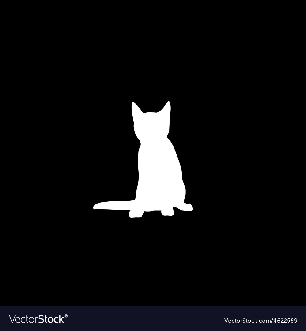 Cat silhouette Royalty Free Vector Image - VectorStock