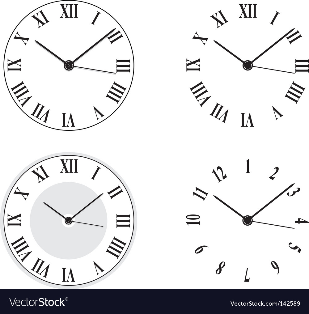 Clock Royalty Free Vector Image - VectorStock