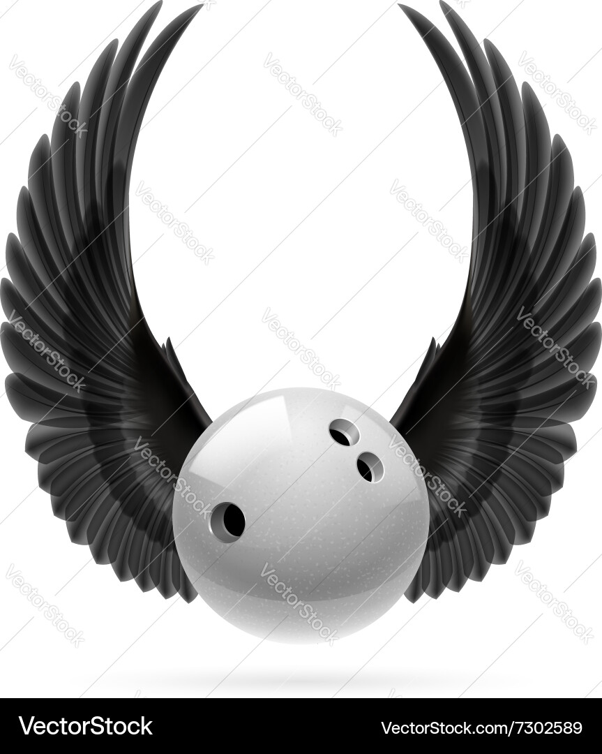 Flying ball Royalty Free Vector Image - VectorStock