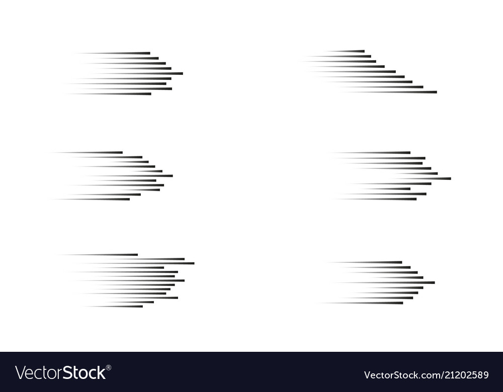 Speed lines set stock vector. Illustration of linear - 172558520