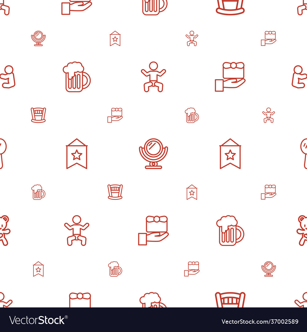 Small icons pattern seamless white background Vector Image