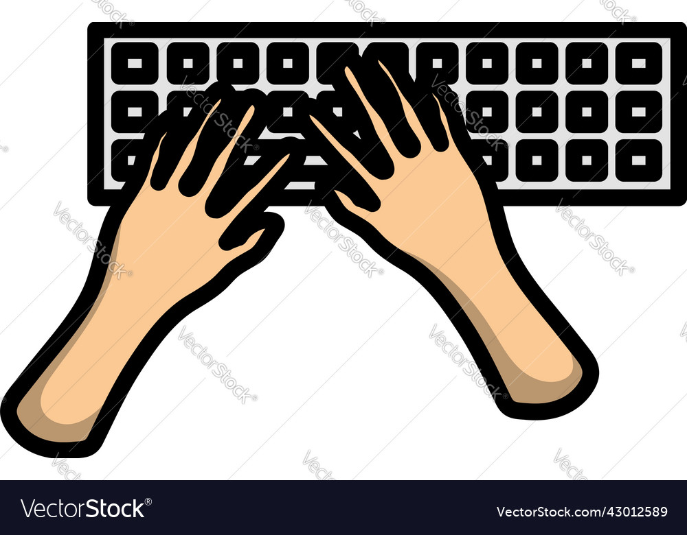 Typing icon Royalty Free Vector Image - VectorStock