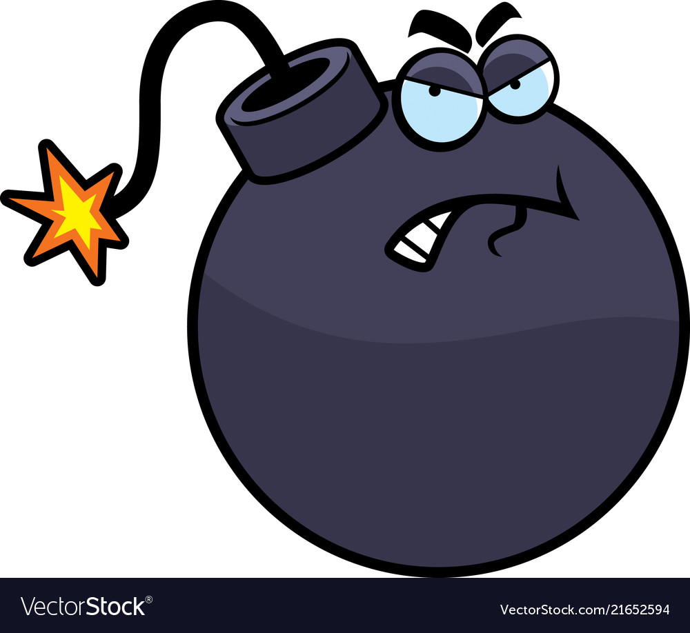 angry bomb royalty free