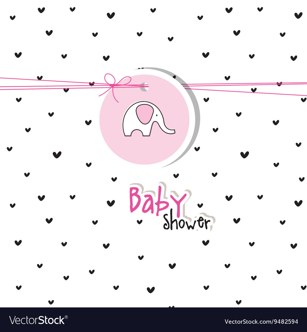 Baby shower invitation Royalty Free Vector Image