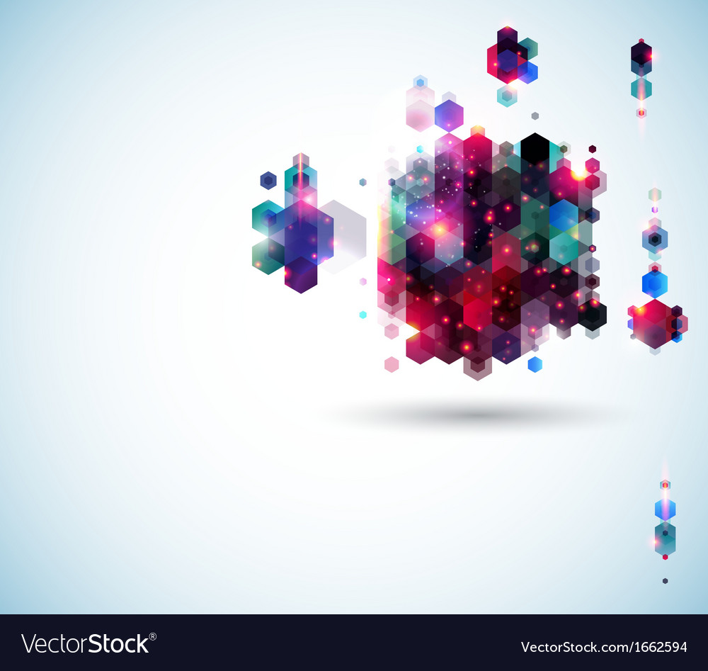 Glossy abstract page layout for your presentation Vector Image