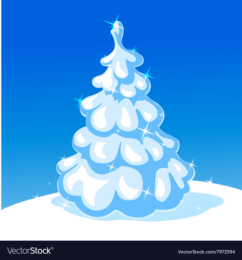 White christmas tree