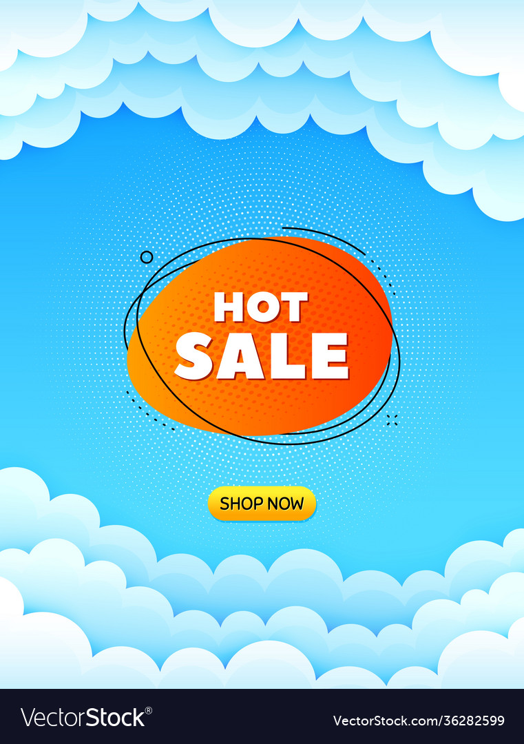 Hot sale banner discount sticker shape