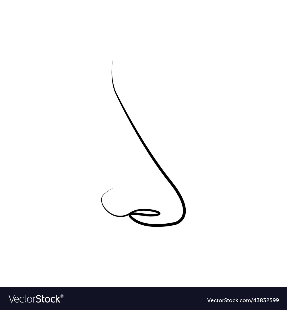 Nose logo Royalty Free Vector Image - VectorStock