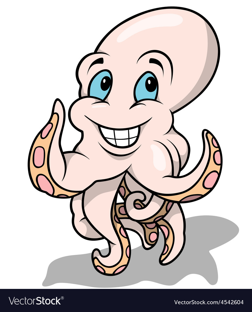 Cheerful octopus