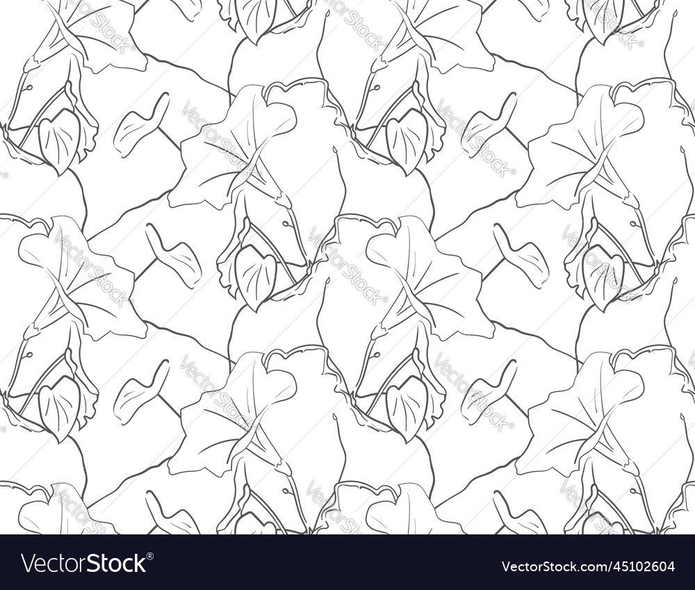 Foliage pattern of leaf plant for textile design Vector Image