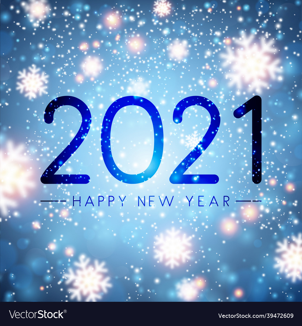 2021 sign on misted glass Royalty Free Vector Image