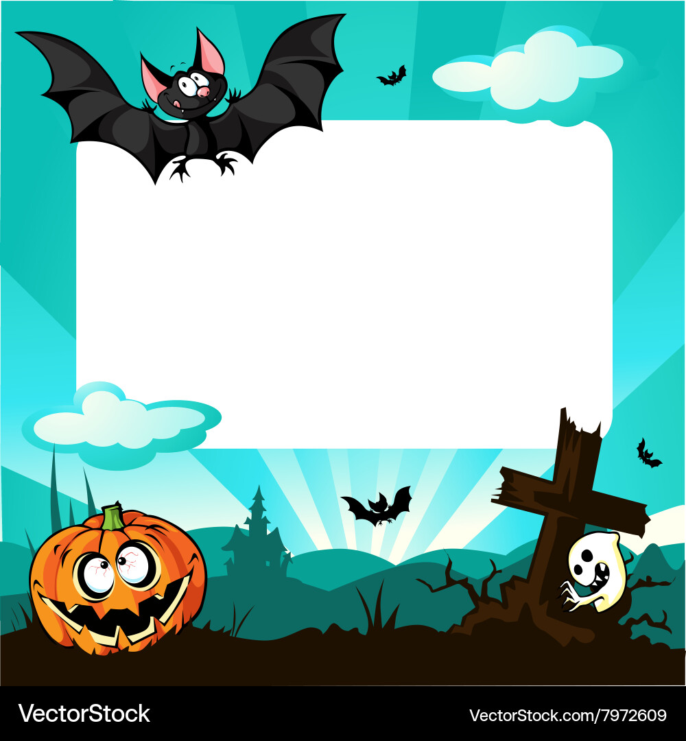 Halloween frame Royalty Free Vector Image - VectorStock