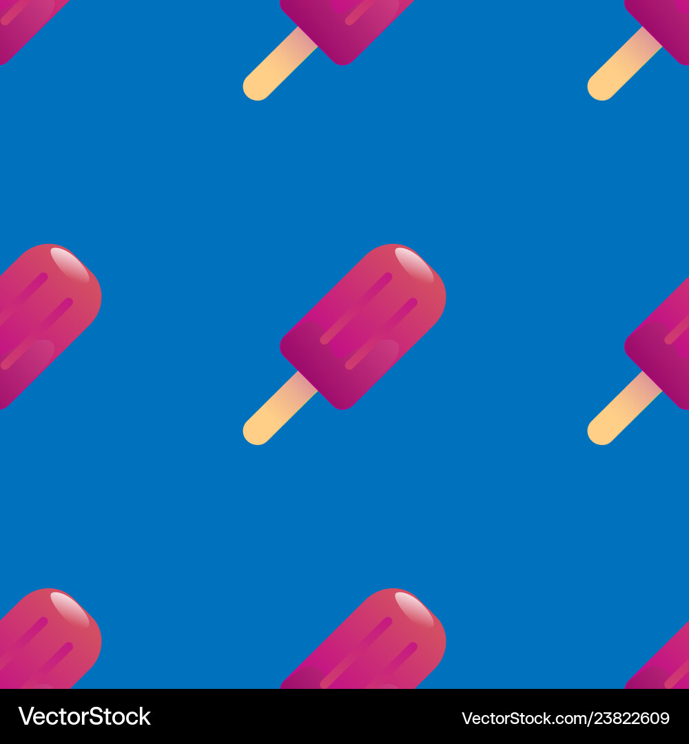 Ice cream seamless pattern Royalty Free Vector Image