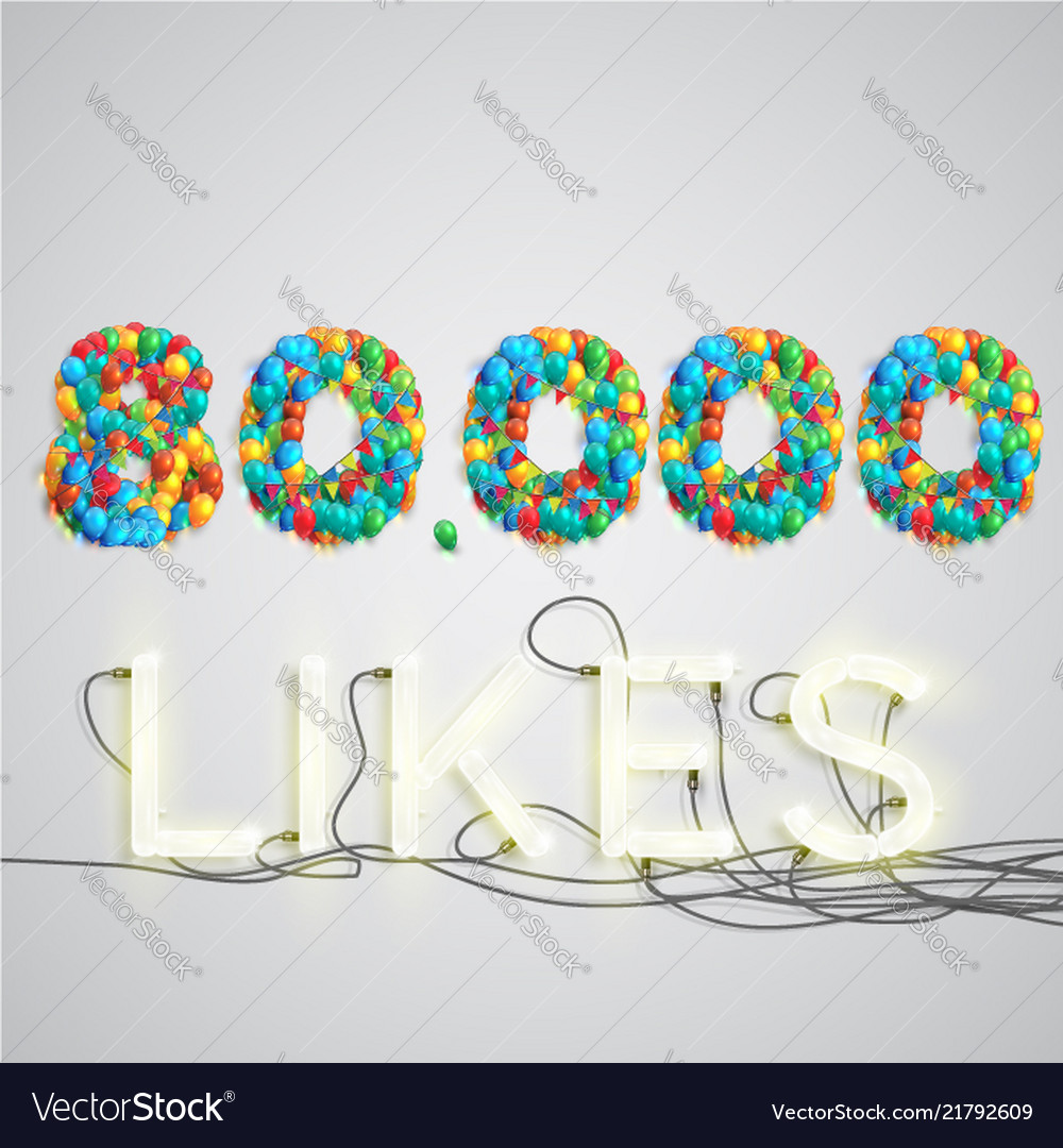 Number of likes made by balloon