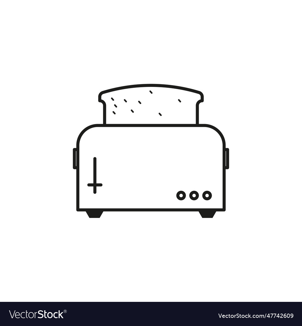 Toaster icon stock image