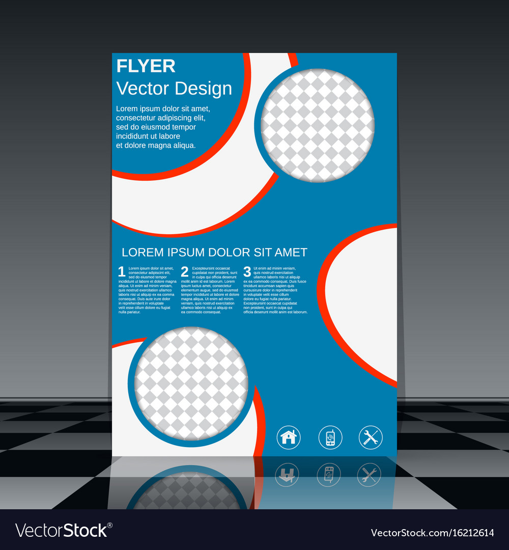 professional business flyer design royalty free vector image