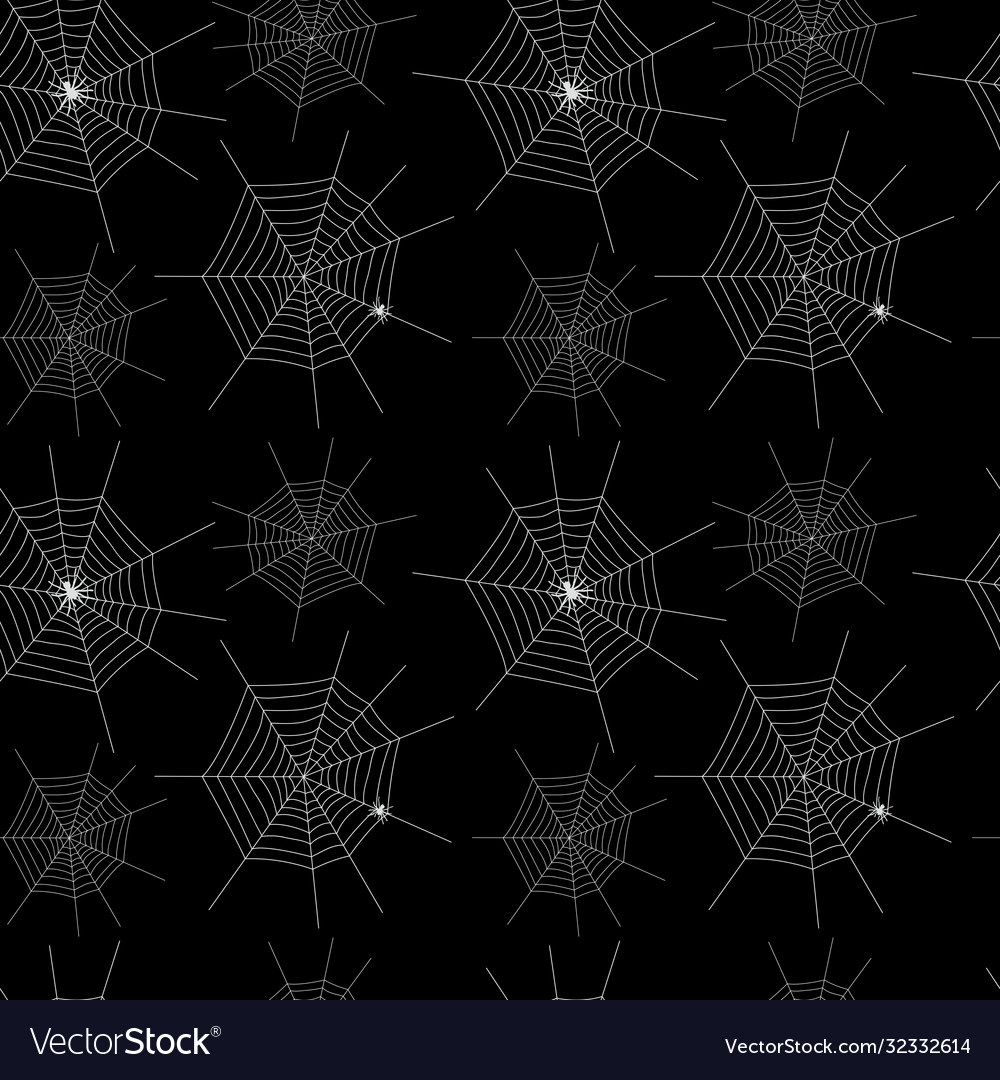 Web silhouette seamless pattern background Vector Image