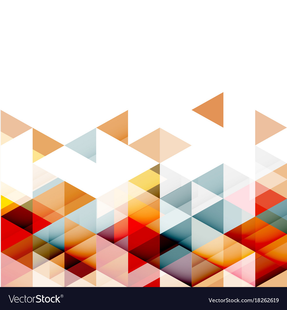 Abstract colorful triangle geometric modern Vector Image