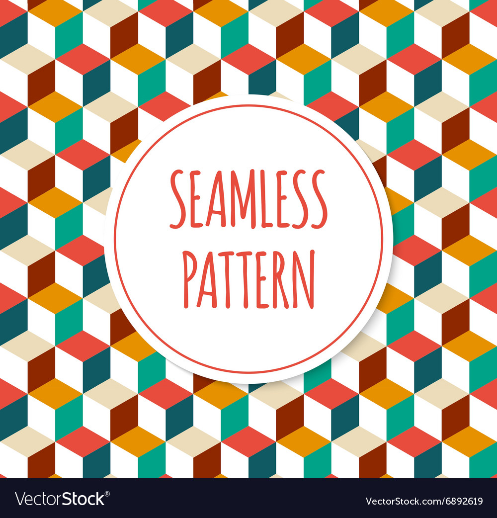 Geometric colorful seamless pattern