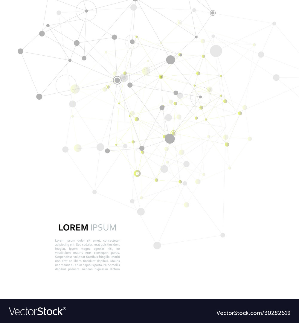 Modern design with elements molecular Royalty Free Vector