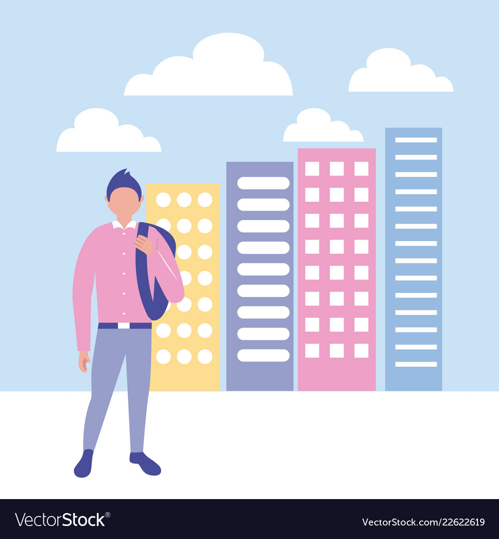 Outdoor business people Royalty Free Vector Image