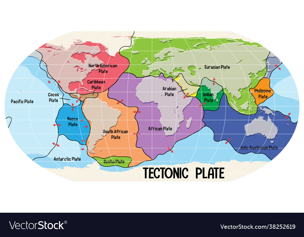 Plate Tectonics World Map Teaching Resources Twinkl USA 45 OFF