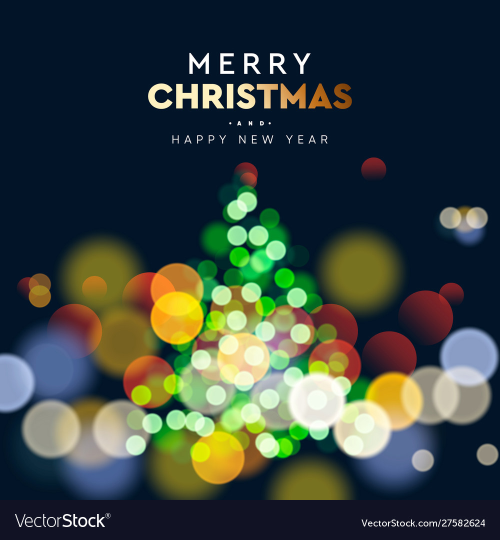 2020 new year christmas tree sparkle blur bokeh vector image 2020 new year christmas tree sparkle blur bokeh