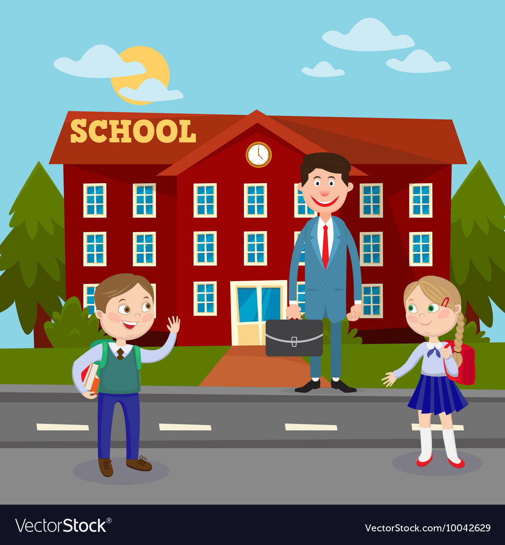 Back to school education concept Royalty Free Vector Image