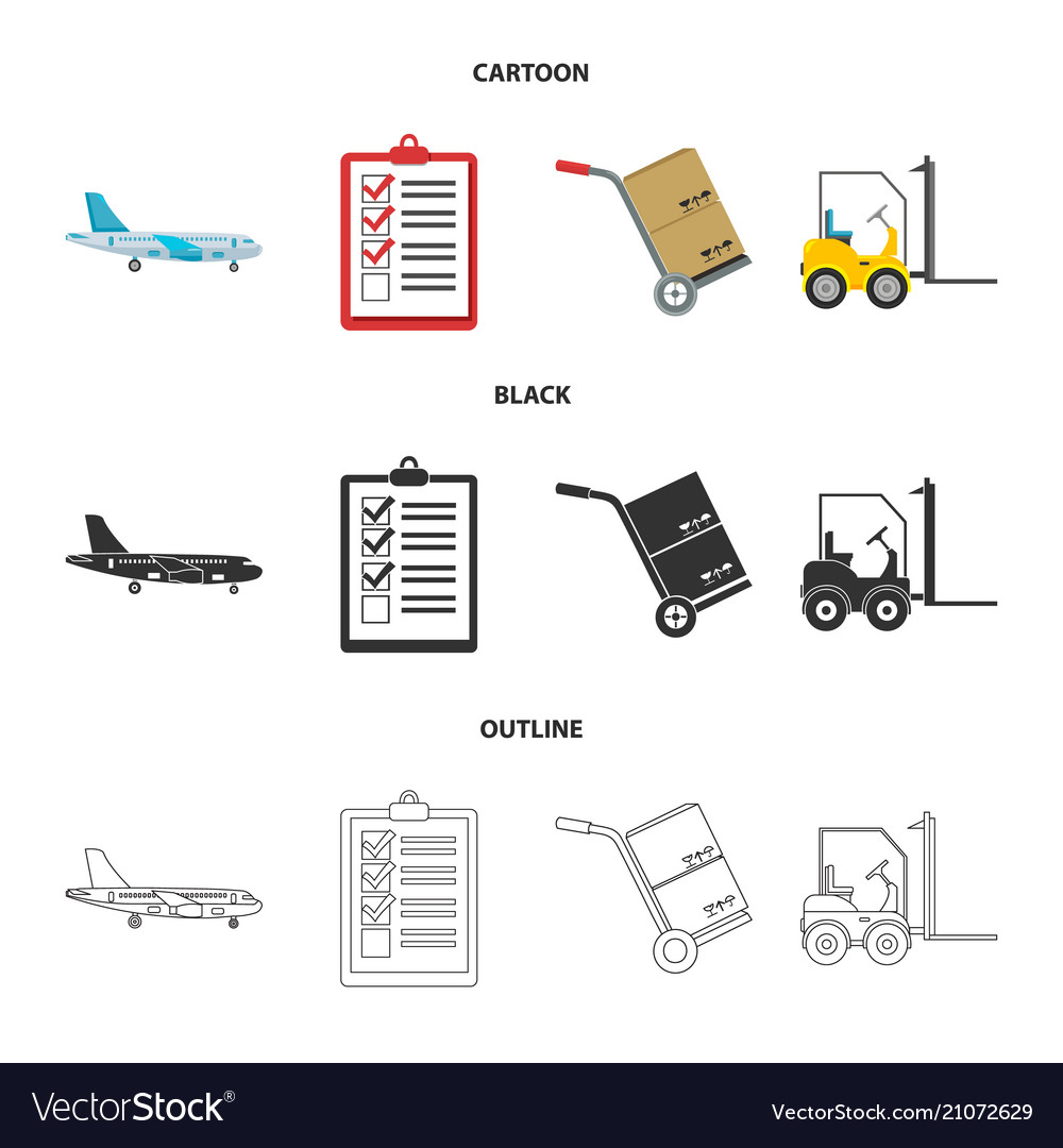 Cargo plane cart for transportation boxes