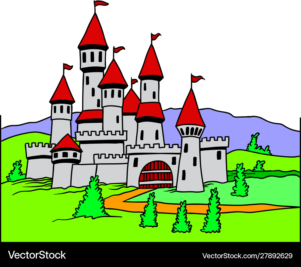 Castle Royalty Free Vector Image - VectorStock