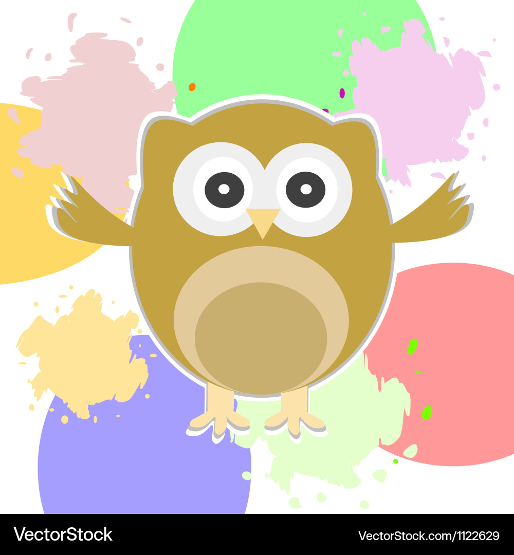 Cute owl Royalty Free Vector Image - VectorStock