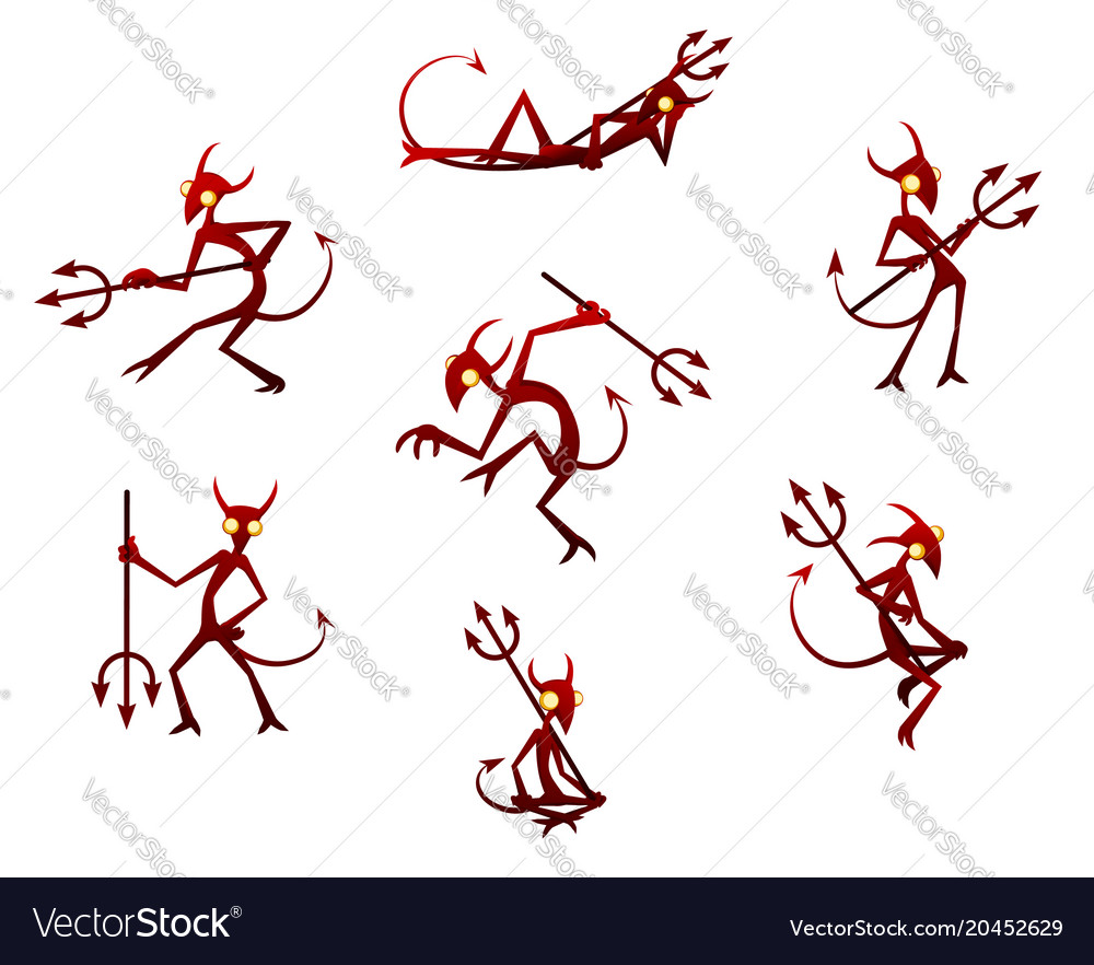 Devils Royalty Free Vector Image - VectorStock