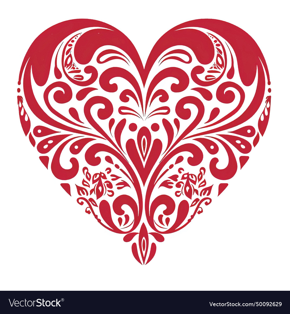 Heart shape stamp effect symbol Royalty Free Vector Image