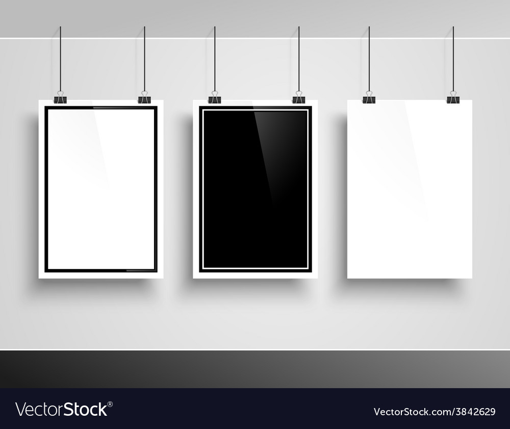 Photo Frame On White Wall