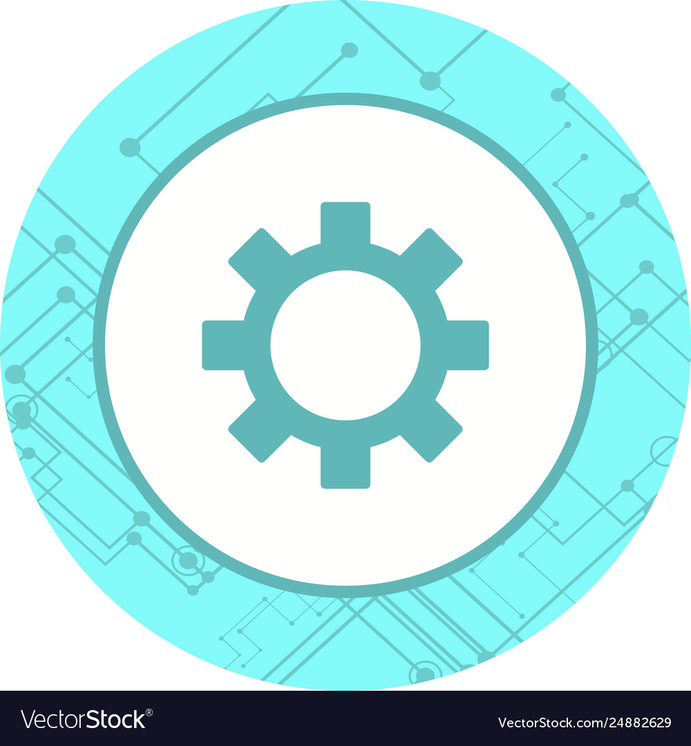 Settings icon design Royalty Free Vector Image